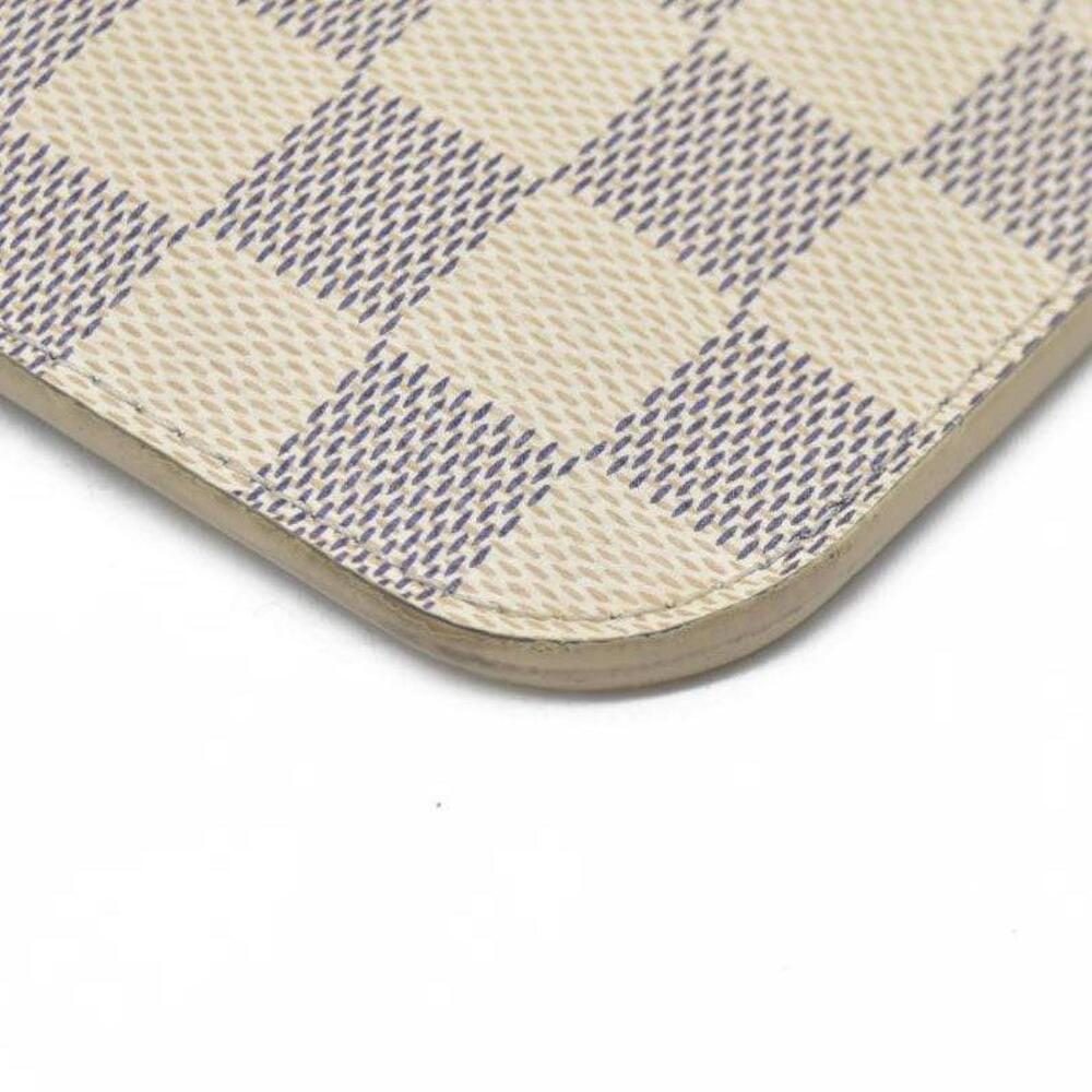 Louis Vuitton Damier Azur Wristlet Clutch in Cream and Gray - Picture 11 of 15